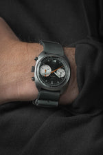 Enicar Big Eye F45 Chronograph by Birks (aka. Pelé), Unpolished