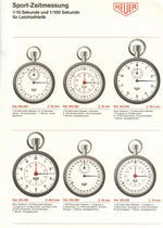 Rare Double Heuer Stopwatch Set | “Indianapolis Motor Speedway” Printed Dials (c. 1960's)