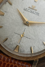 LeCoultre Dress Watch | Textured Champaign Dial |  14k Gold Florentine Case (c. 1950's/60's)