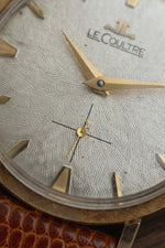 LeCoultre Dress Watch | Textured Champaign Dial |  14k Gold Florentine Case (c. 1950's/60's)