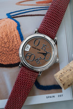 Gérald Genta, Retro Classic, Jump Hour, Salmon Guilloché Dial, 36mm | Ref. G.3634