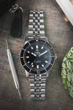 Zodaic x Liberty London: Super Sea Wolf Stainless Steel 3-Strap Watch