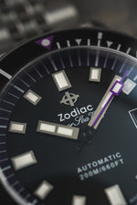 Zodaic x Liberty London: Super Sea Wolf Stainless Steel 3-Strap Watch