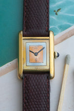 Must de Cartier Tank Vermeil | Manual Wind, Tri-Colour Dial (c. 1980's)