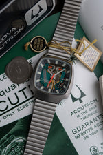 NOS: Bulova Accutron Spaceview 100th Anniversary in Steel (c. 1975)