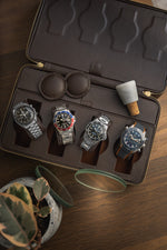 The Connoisseur: 8-Slot Leather Watch Box