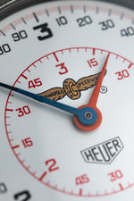 Rare Double Heuer Stopwatch Set | “Indianapolis Motor Speedway” Printed Dials (c. 1960's)