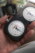 Rare Double Heuer Stopwatch Set | “Indianapolis Motor Speedway” Printed Dials (c. 1960's)