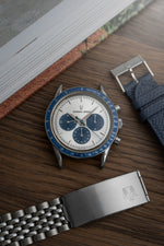 Universal Genève Compax "Baby Nina" Ref. 884.495 Blue (c. 1990s)