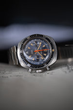 Sunburst Blue Waltham Chronograph