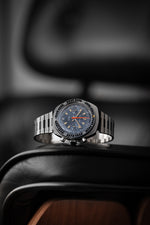 Sunburst Blue Waltham Chronograph