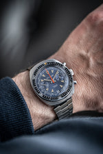 Sunburst Blue Waltham Chronograph